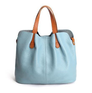 Fashion Two In One Leather Shopper Tote Bag